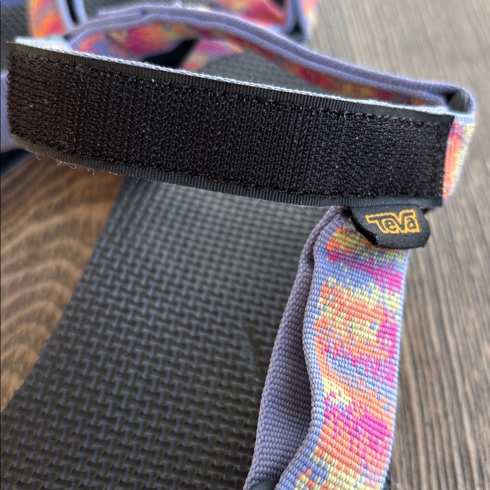 Teva Sport Sandals with Pink, Orange & Purple Straps - Picture 3 of 5